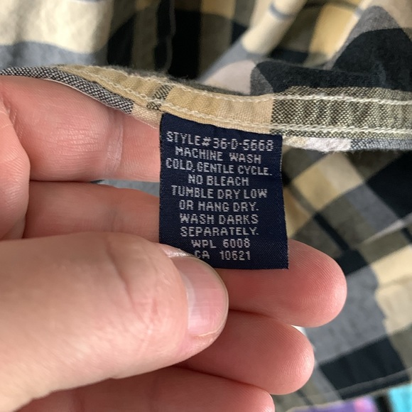 Panhandle Slim Men’s Large Long Sleeve Plaid Western Button Down Shirt - Picture 3 of 12